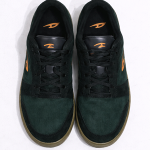 Home dark green suede casual sneakers